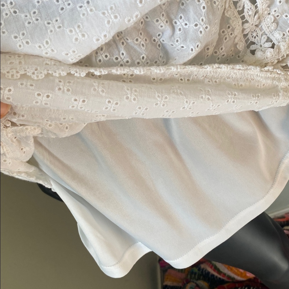 Altar'd State 100% Cotton White Eyelet Free Spirited Boho style Dress - Picture 11 of 13
